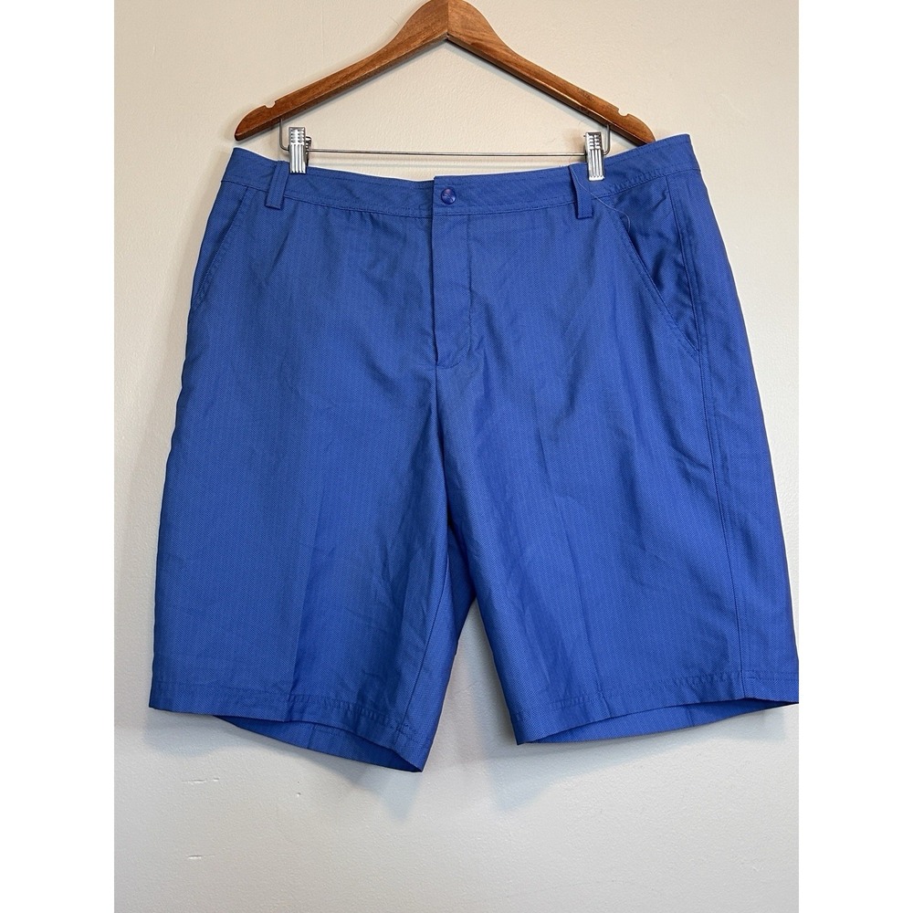 Puma Men's Golf Shorts Blue Size 38, Flat Front Comfort Mobility